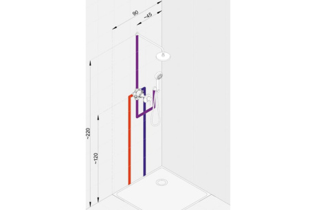 Купить Душевая система для душа Kludi Bozz 386300576 фото №3