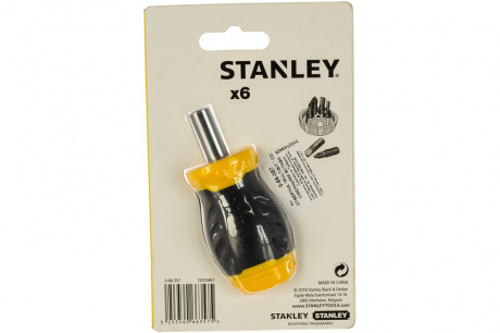 Купить Отвертка STANLEY MULTIBIT STUBBY с 6-тью вставками     0-66-357 фото №3