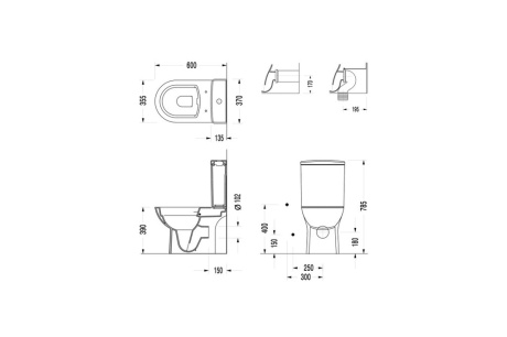 Купить Напольный унитаз Koller Pool ROUND ARC с сидением Softclose  арматура Geberit RA0600RC фото №4